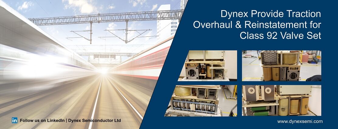 Dynex were thrilled to be a part of the Brush Traction refurbishment project of class 92 locomotives. Dynex were thrilled to be a part of the Brush Traction refurbishment project of class 92 locomotives.