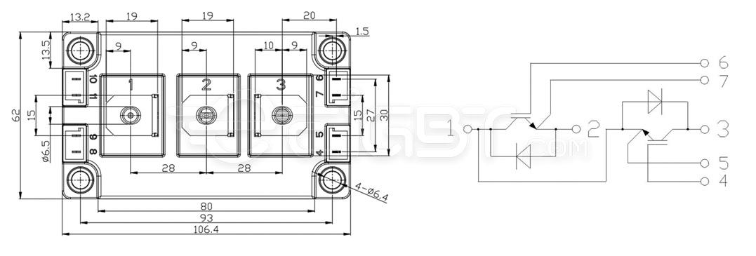 CMT-PLA8963 IGBT Power Module 1200V/200A